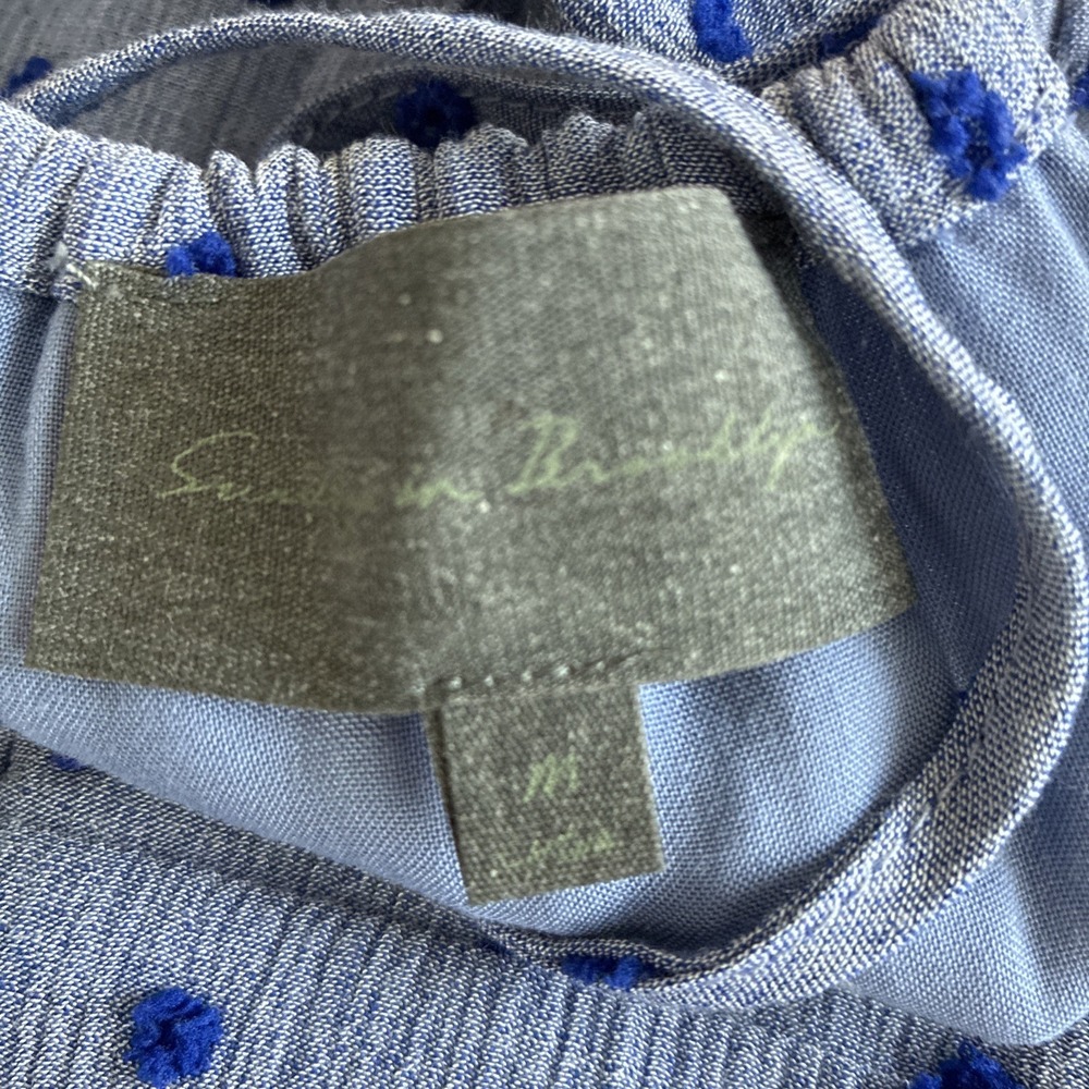 Anthropologie Sunday in Brooklyn Raised Embroidered Polka Dot Dress Medium - Picture 9 of 14